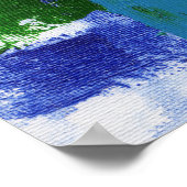 Abstracte expressie #4 door Michael Moffa Poster (Hoek)