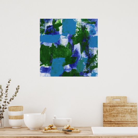 Abstracte expressie #4 door Michael Moffa Poster (Keuken)