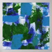 Abstracte expressie #4 door Michael Moffa Poster (Voorkant)