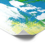 Abstracte expressie #5 door Michael Moffa Poster (Hoek)