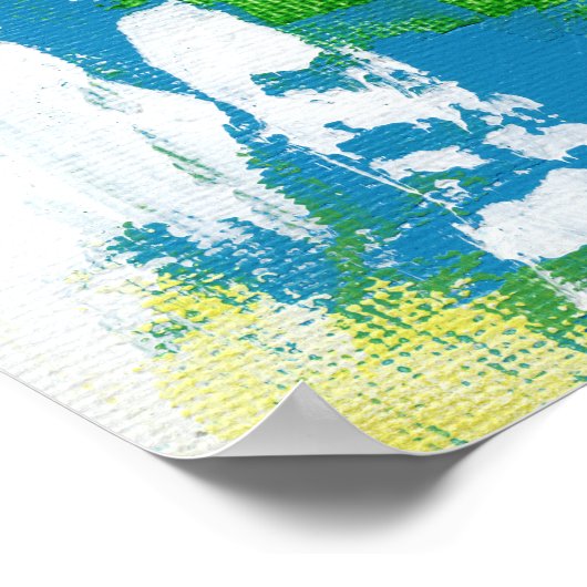 Abstracte expressie #5 door Michael Moffa Poster (Hoek)