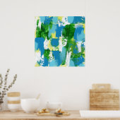 Abstracte expressie #5 door Michael Moffa Poster (Keuken)