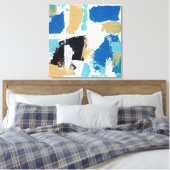 Abstracte expressie #6 door Michael Moffa Canvas Afdruk (Insitu (Slaapkamer))