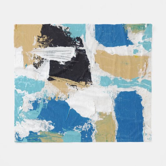 Abstracte expressie #6 door Michael Moffa Fleece Deken (Voorkant (Horizontaal))