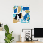 Abstracte expressie #6 door Michael Moffa Poster (Thuiskantoor)