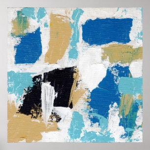 Abstracte expressie #6 door Michael Moffa Poster