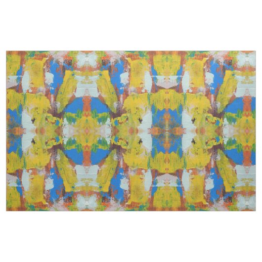 Abstracte expressie #8 (groot) door Michael Moffa Stof (Yard (91,4 cm))