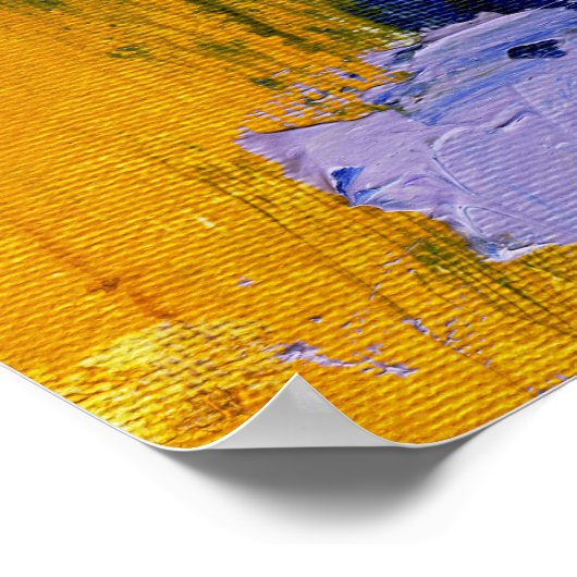 Abstracte expressie #9 door Michael Moffa Poster (Hoek)