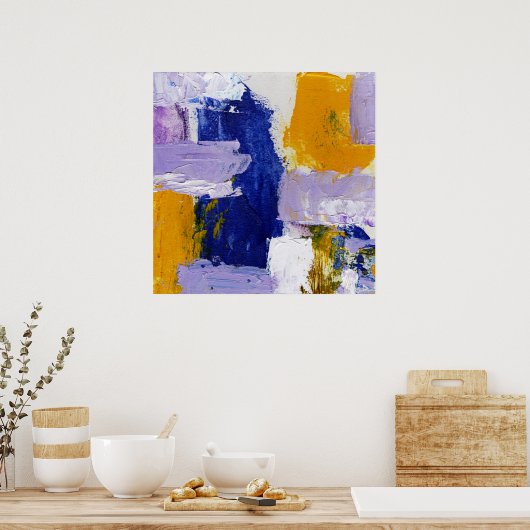 Abstracte expressie #9 door Michael Moffa Poster (Keuken)