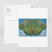 Abstracte expressie: "ESTEPONA DANCING" Briefkaart (Voorkant / Achterkant)