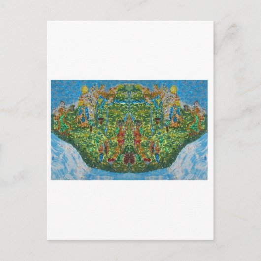 Abstracte expressie: "ESTEPONA DANCING" Briefkaart (Voorkant)