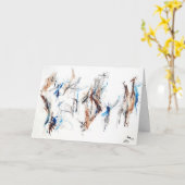 Abstracte expressie "Heartfelt Moments" kaart (Gele Bloem)