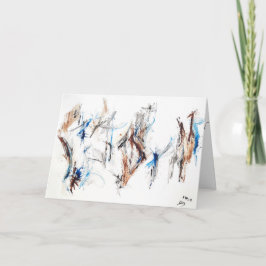 Abstracte expressie "Heartfelt Moments" kaart