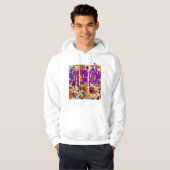 Abstracte Expressie Herfsttinten Trui Hoodie (Voorkant volledig)