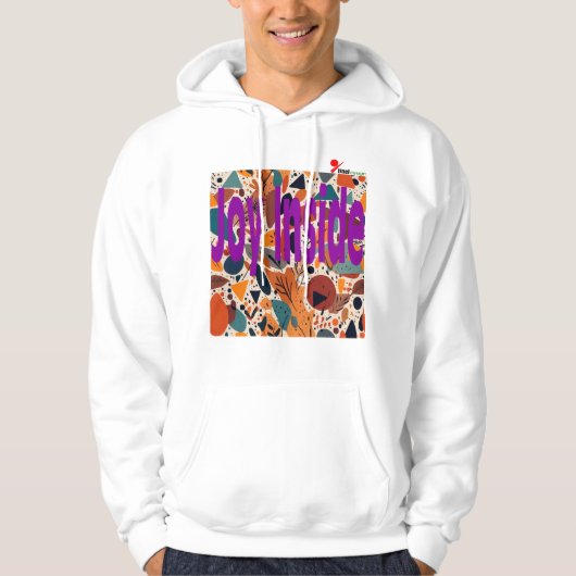 Abstracte Expressie Herfsttinten Trui Hoodie (Voorkant)