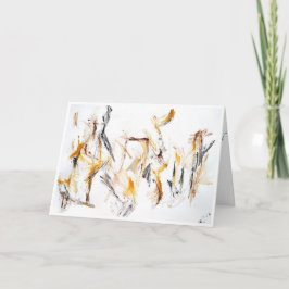 Abstracte expressie "Kind Reminders" kaart