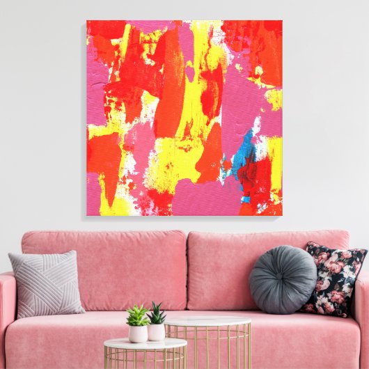 Abstracte expressie nr. 7 door Michael Moffa Canvas Afdruk (Insitu (Woonkamer))