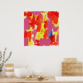 Abstracte expressie nr. 7 door Michael Moffa Poster (Keuken)