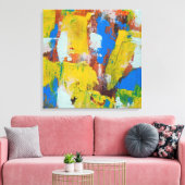 Abstracte expressie nr. 8 door Michael Moffa Canvas Afdruk (Insitu (Woonkamer))