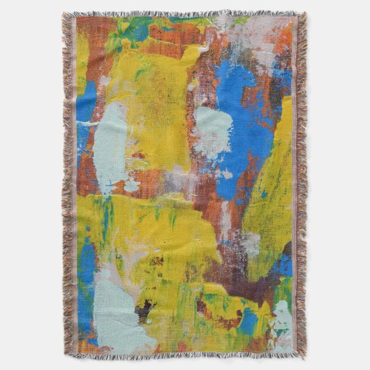 Abstracte expressie nr. 8 door Michael Moffa Deken (Voorkant Verticaal)