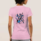 Abstracte expressie van jazz t-shirt (Achterkant)