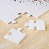 Abstracte expressie van menselijke figuren in bewe legpuzzel (Zijkant)