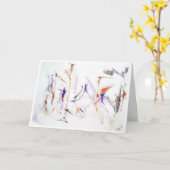 Abstracte expressie "verheffende woorden" Kaart (Gele Bloem)