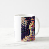 Abstracte expressieve vrouw koffiemok (Voorkant rechts)