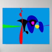 Abstracte expressionisme Eenvoudige digitale kunst Poster (Voorkant)