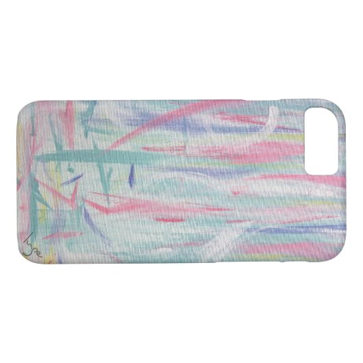 Abstracte expressionisme Schilderende Textuurkool Case-Mate iPhone Case (Achterkant (Horizontaal))
