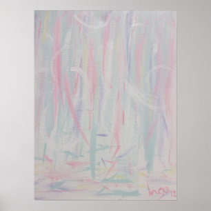 Abstracte Expressionispenseelstreken Schilderen II Poster