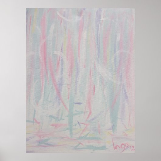 Abstracte Expressionispenseelstreken Schilderen II Poster (Voorkant)
