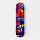 Abstracte expressionist 01 - Retro Skateboard (Voorkant)