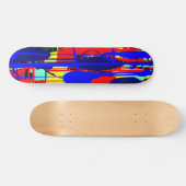 Abstracte expressionist 02 skateboard (Horizontaal)