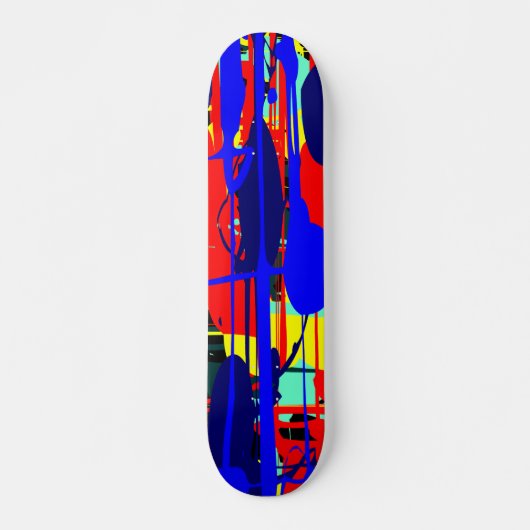 Abstracte expressionist 02 skateboard (Voorkant)