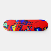 Abstracte expressionist 03 skateboard (Horizontaal)