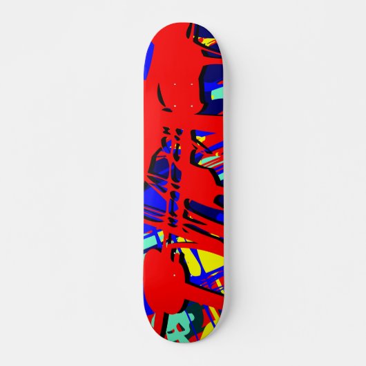 Abstracte expressionist 03 skateboard (Voorkant)