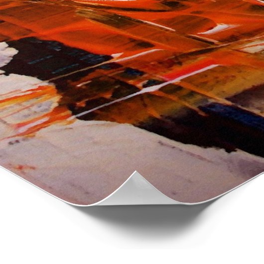 Abstracte expressionist Art Poster Moderne Prints (Hoek)