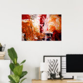 Abstracte expressionist Art Poster Moderne Prints (Thuiskantoor)