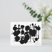 Abstracte expressionist briefkaart (Staand voorkant)