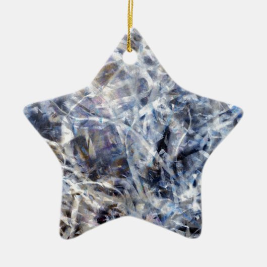 Abstracte expressionist Dance 3 Square Keramisch Ornament (Voorkant)