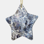 Abstracte expressionist Dance 3 Square Keramisch Ornament (Links)