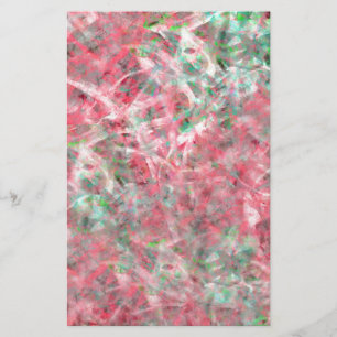 Abstracte expressionist Dans in Roze en Groen Briefpapier