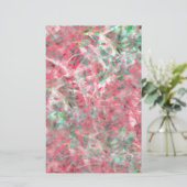 Abstracte expressionist Dans in Roze en Groen Briefpapier (Staand voorkant)