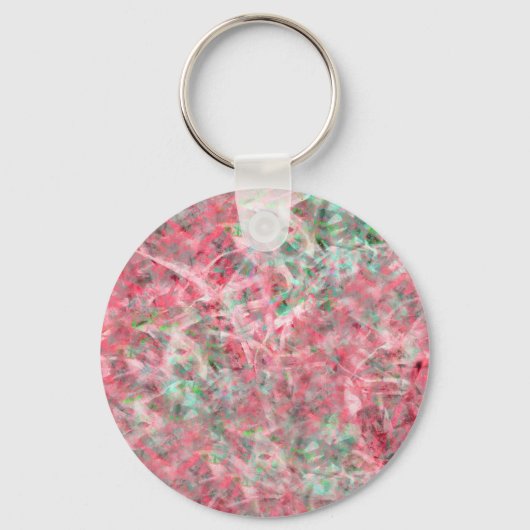 Abstracte expressionist Dans in Roze en Groen Sleutelhanger (Voorkant)