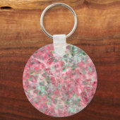 Abstracte expressionist Dans in Roze en Groen Sleutelhanger (Voorkant)