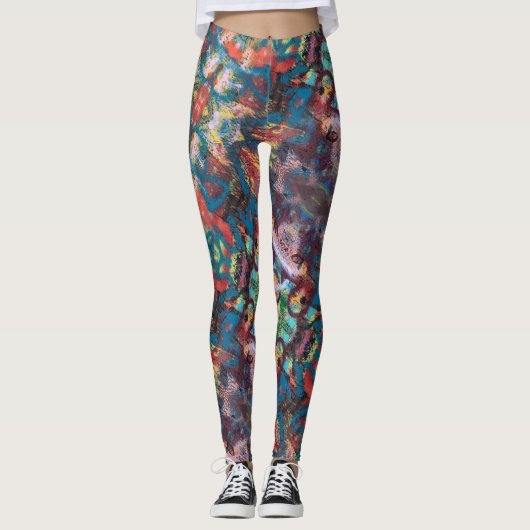 Abstracte expressionist leggings (Voorkant)