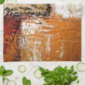 Abstracte expressionist theedoek (Gevouwen)