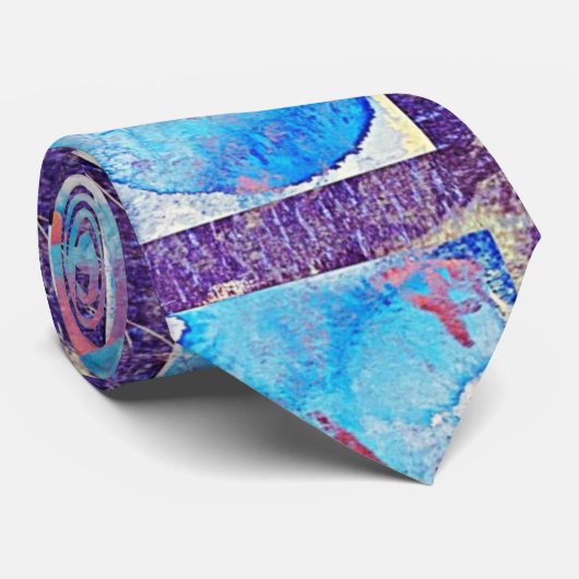 Abstracte expressionistische Ewing Stropdas (Opgerold)