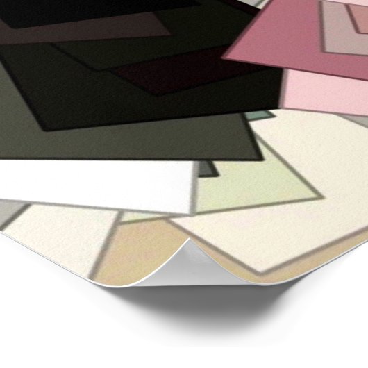 Abstracte expressionistische kunst poster (Hoek)